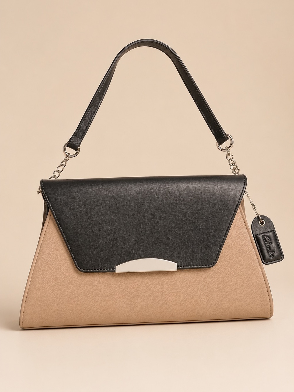 CLARKS luxurious shoulder/clutch purse. Envelope style with magnetic clasp.